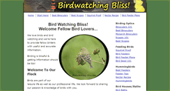 Desktop Screenshot of birdwatching-bliss.com